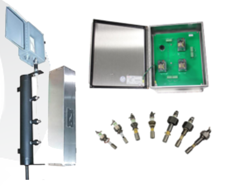 Controle de nivel e sistema de segurança para caldeiras